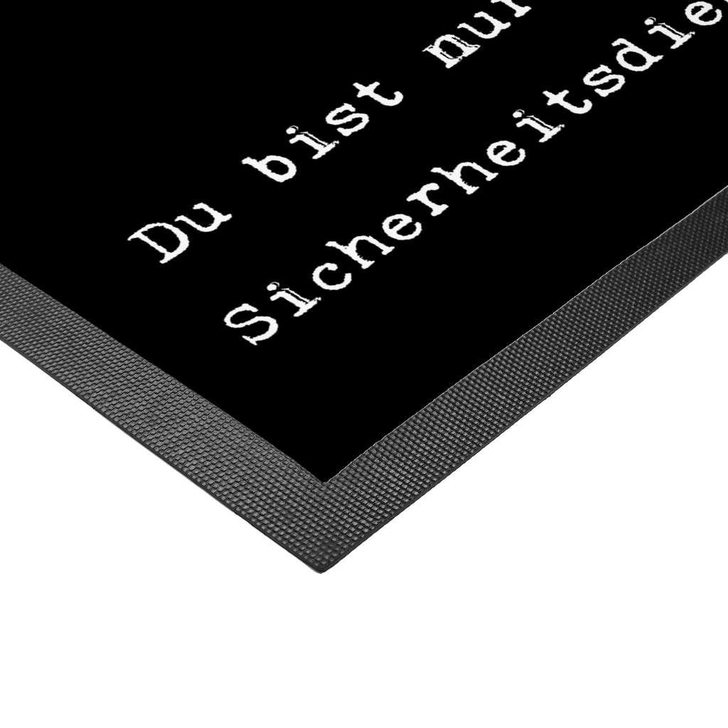 Fußmatte Sicherheitsdienstmitarbeiterin mit Herz  Türvorleger, Schmutzmatte, Fußabtreter, Matte, Schmutzfänger, Fußabstreifer, Schmutzfangmatte, Türmatte, Motivfußmatte,  Haustürmatte, Vorleger  Beruf, Ausbildung, Jubiläum, Abschied, Rente, Kollege, Kollegin, Geschenk, Schenken, Arbeitskollege, Mitarbeiter, Firma, Danke, Dankeschön