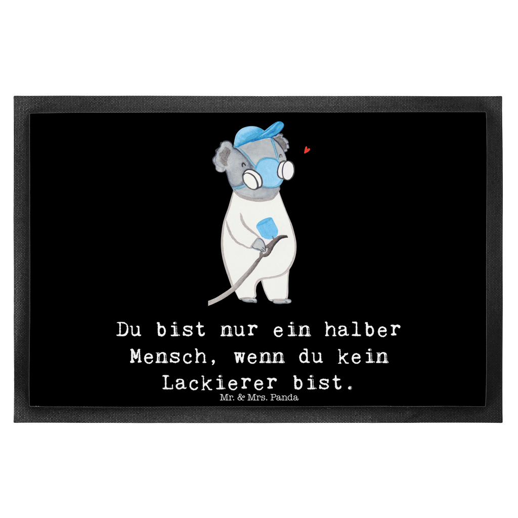 Fußmatte Lackierer mit Herz Lackierer, Lackierermeister, Werkstatt Lackierer, Ausbildung, Gesellenprüfung,  Türvorleger, Schmutzmatte, Fußabtreter, Matte, Schmutzfänger, Fußabstreifer, Schmutzfangmatte, Türmatte, Motivfußmatte,  Haustürmatte, Vorleger  Beruf, Ausbildung, Jubiläum, Abschied, Rente, Kollege, Kollegin, Geschenk, Schenken, Arbeitskollege, Mitarbeiter, Firma, Danke, Dankeschön