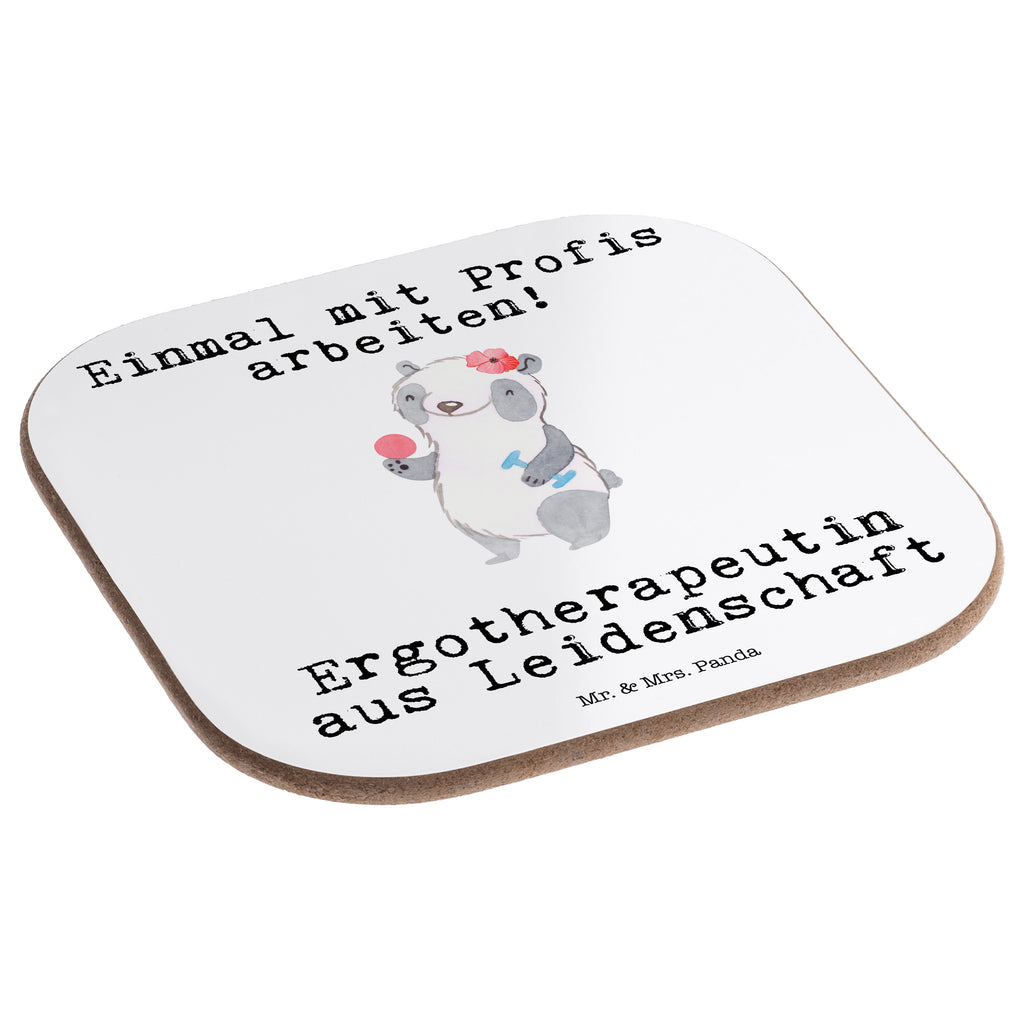 Quadratische Untersetzer Ergotherapeutin aus Leidenschaft Bierdeckel, Glasuntersetzer, Untersetzer Gläser, Getränkeuntersetzer, Beruf, Ausbildung, Jubiläum, Abschied, Rente, Kollege, Kollegin, Geschenk, Schenken, Arbeitskollege, Mitarbeiter, Firma, Danke, Dankeschön, Ergotherapeutin, Ergotherapie