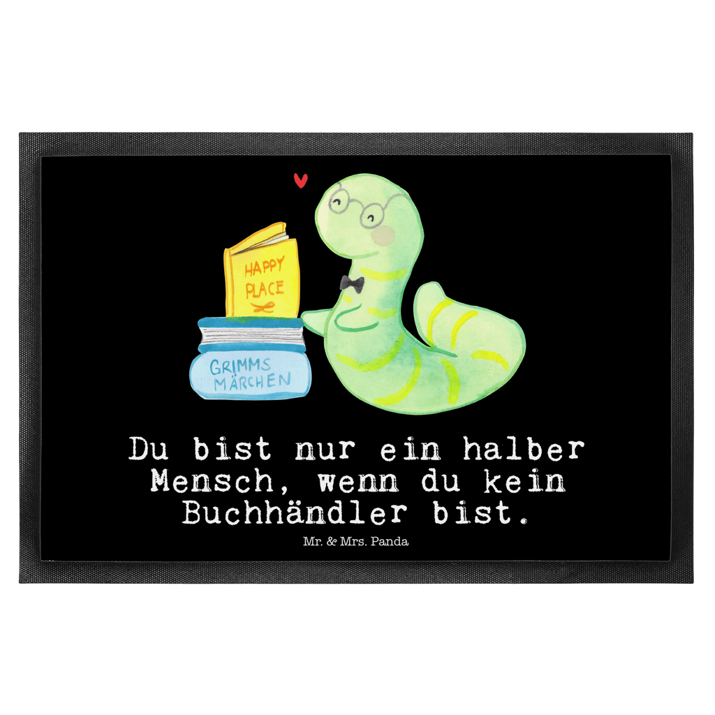 Fußmatte Buchhändler mit Herz Türvorleger, Schmutzmatte, Fußabtreter, Matte, Schmutzfänger, Fußabstreifer, Schmutzfangmatte, Türmatte, Motivfußmatte, Haustürmatte, Vorleger, Beruf, Ausbildung, Jubiläum, Abschied, Rente, Kollege, Kollegin, Geschenk, Schenken, Arbeitskollege, Mitarbeiter, Firma, Danke, Dankeschön, Buchhändler, Buchhandlung, Buchverkäufer, Bibliothekar, Bücherwurm