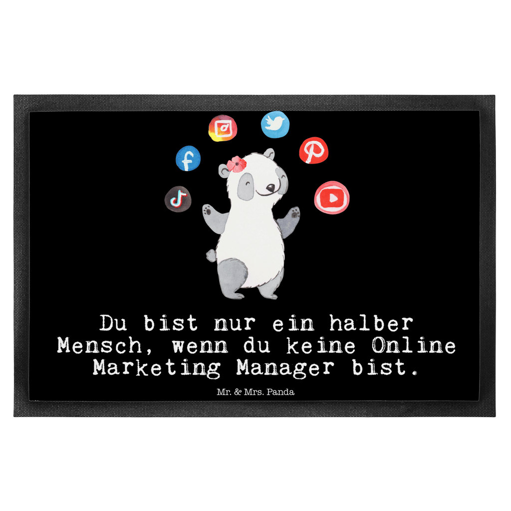 Fußmatte Online Marketing Manager mit Herz Online Marketing, Manager, Marketingmanager, Influencer Marketing, Digital Marketing Türvorleger, Schmutzmatte, Fußabtreter, Matte, Schmutzfänger, Fußabstreifer, Schmutzfangmatte, Türmatte, Motivfußmatte,  Haustürmatte, Vorleger  Beruf, Ausbildung, Jubiläum, Abschied, Rente, Kollege, Kollegin, Geschenk, Schenken, Arbeitskollege, Mitarbeiter, Firma, Danke, Dankeschön