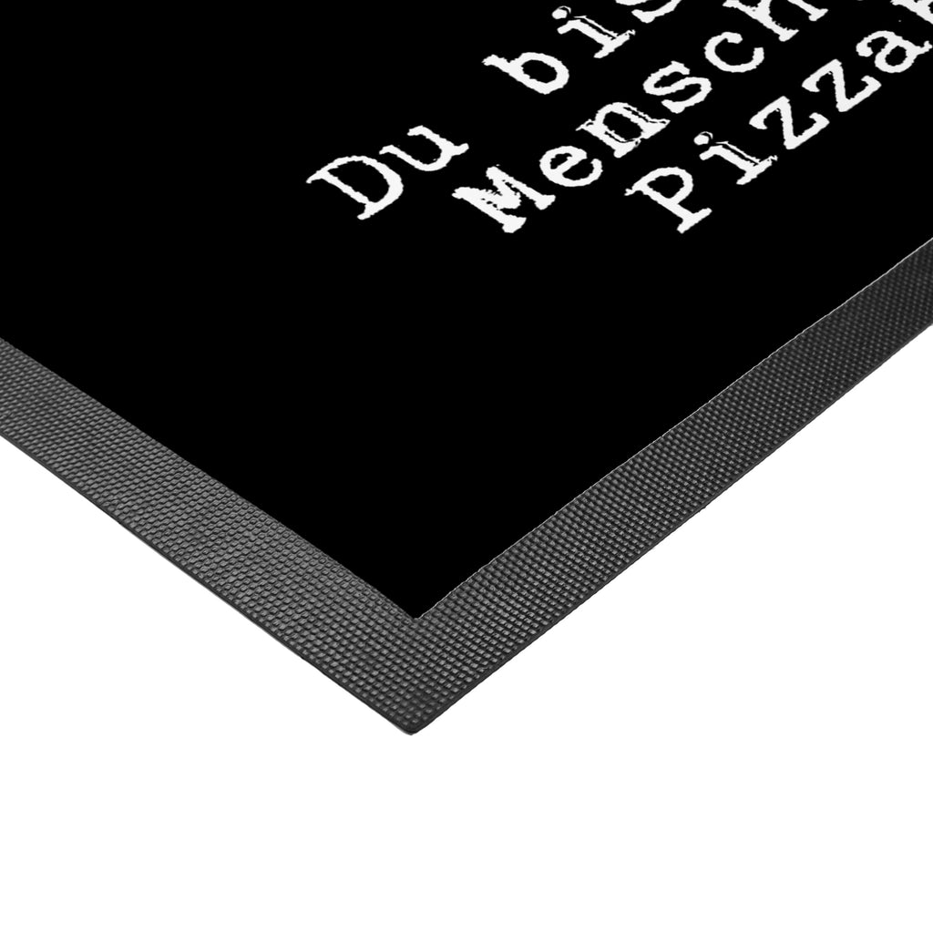 Fußmatte Pizzabäcker mit Herz Lieferdienstmitarbeiter, Pizzabäcker, Pizzabote, Pizzabringdienst, Lieferbringdienst,  Türvorleger, Schmutzmatte, Fußabtreter, Matte, Schmutzfänger, Fußabstreifer, Schmutzfangmatte, Türmatte, Motivfußmatte,  Haustürmatte, Vorleger  Beruf, Ausbildung, Jubiläum, Abschied, Rente, Kollege, Kollegin, Geschenk, Schenken, Arbeitskollege, Mitarbeiter, Firma, Danke, Dankeschön