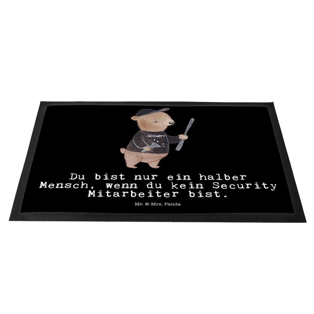 Fußmatte Security Mitarbeiter mit Herz  Türvorleger, Schmutzmatte, Fußabtreter, Matte, Schmutzfänger, Fußabstreifer, Schmutzfangmatte, Türmatte, Motivfußmatte,  Haustürmatte, Vorleger  Beruf, Ausbildung, Jubiläum, Abschied, Rente, Kollege, Kollegin, Geschenk, Schenken, Arbeitskollege, Mitarbeiter, Firma, Danke, Dankeschön