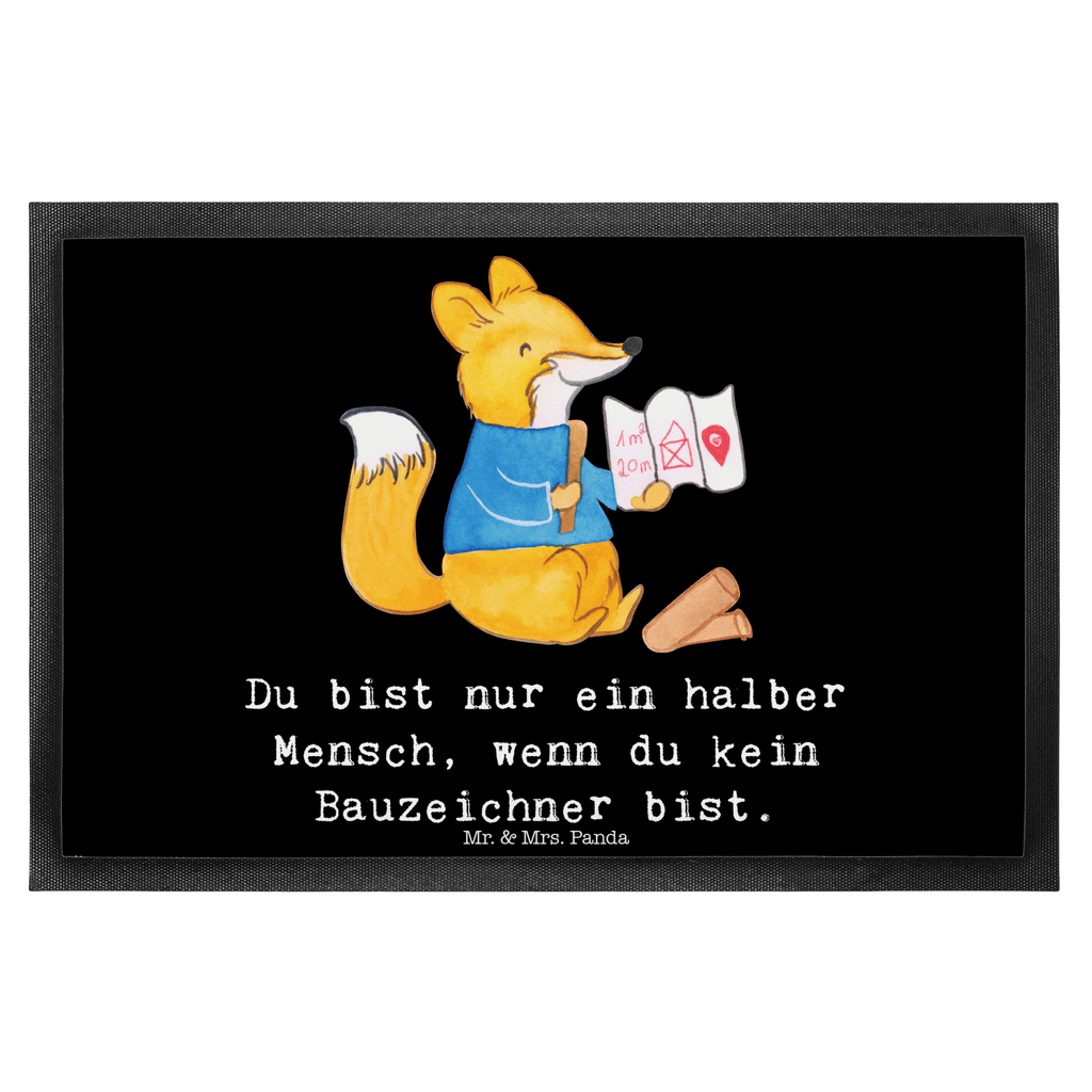 Fußmatte Bauzeichner mit Herz  Türvorleger, Schmutzmatte, Fußabtreter, Matte, Schmutzfänger, Fußabstreifer, Schmutzfangmatte, Türmatte, Motivfußmatte,  Haustürmatte, Vorleger  Beruf, Ausbildung, Jubiläum, Abschied, Rente, Kollege, Kollegin, Geschenk, Schenken, Arbeitskollege, Mitarbeiter, Firma, Danke, Dankeschön