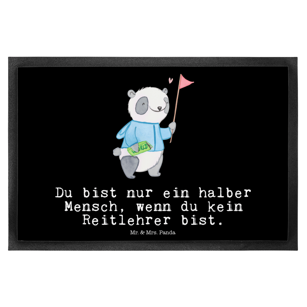 Fußmatte Reitlehrer mit Herz  Türvorleger, Schmutzmatte, Fußabtreter, Matte, Schmutzfänger, Fußabstreifer, Schmutzfangmatte, Türmatte, Motivfußmatte,  Haustürmatte, Vorleger  Beruf, Ausbildung, Jubiläum, Abschied, Rente, Kollege, Kollegin, Geschenk, Schenken, Arbeitskollege, Mitarbeiter, Firma, Danke, Dankeschön