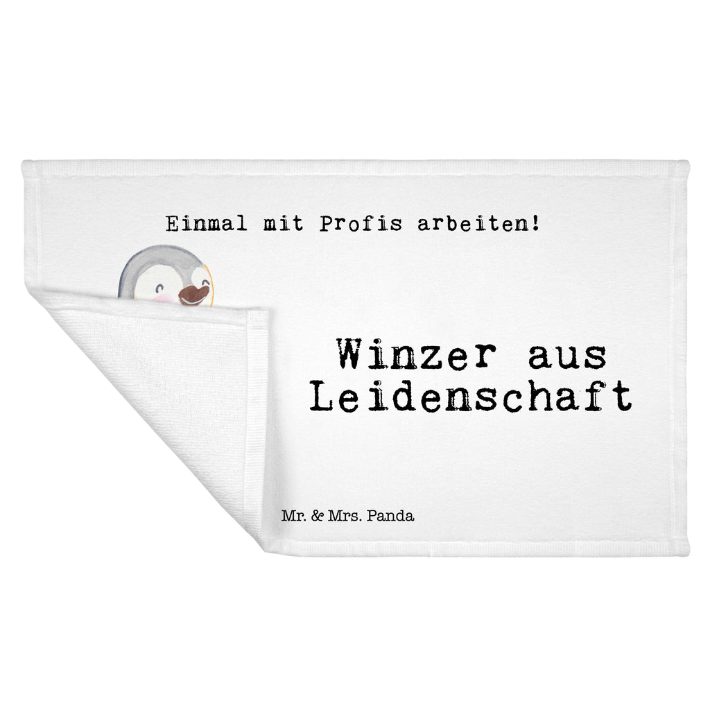 Gäste Handtuch Winzer aus Leidenschaft Gästetuch, Reisehandtuch, Sport Handtuch, Frottier, Kinder Handtuch, Beruf, Ausbildung, Jubiläum, Abschied, Rente, Kollege, Kollegin, Geschenk, Schenken, Arbeitskollege, Mitarbeiter, Firma, Danke, Dankeschön