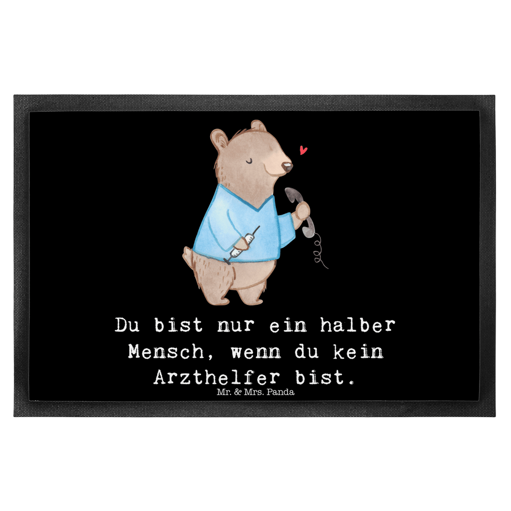 Fußmatte Arzthelfer mit Herz Arzthelfer, Medizinischer Fachangestellter Türvorleger, Schmutzmatte, Fußabtreter, Matte, Schmutzfänger, Fußabstreifer, Schmutzfangmatte, Türmatte, Motivfußmatte,  Haustürmatte, Vorleger  Beruf, Ausbildung, Jubiläum, Abschied, Rente, Kollege, Kollegin, Geschenk, Schenken, Arbeitskollege, Mitarbeiter, Firma, Danke, Dankeschön