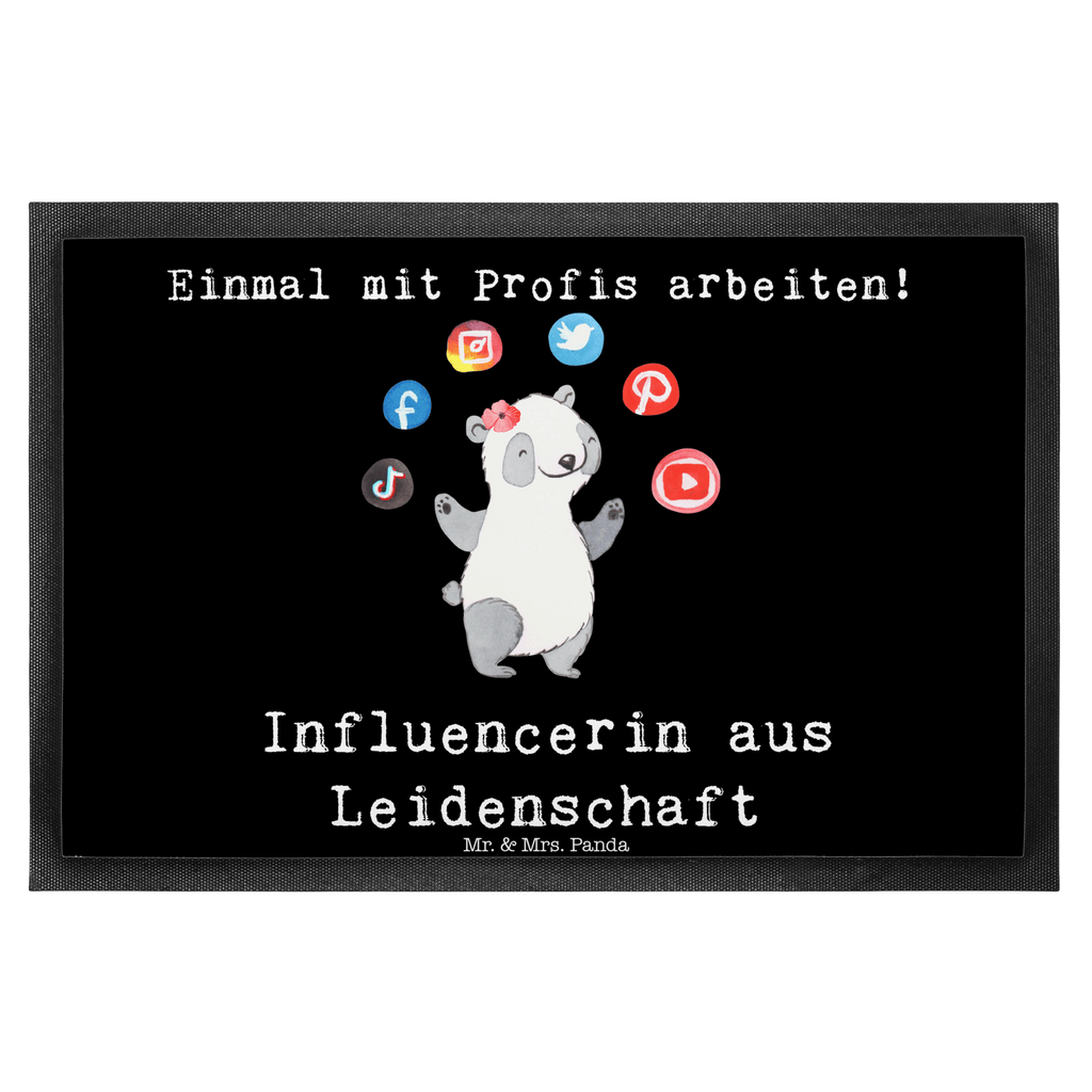 Fußmatte Influencerin aus Leidenschaft  Türvorleger, Schmutzmatte, Fußabtreter, Matte, Schmutzfänger, Fußabstreifer, Schmutzfangmatte, Türmatte, Motivfußmatte,  Haustürmatte, Vorleger  Beruf, Ausbildung, Jubiläum, Abschied, Rente, Kollege, Kollegin, Geschenk, Schenken, Arbeitskollege, Mitarbeiter, Firma, Danke, Dankeschön
