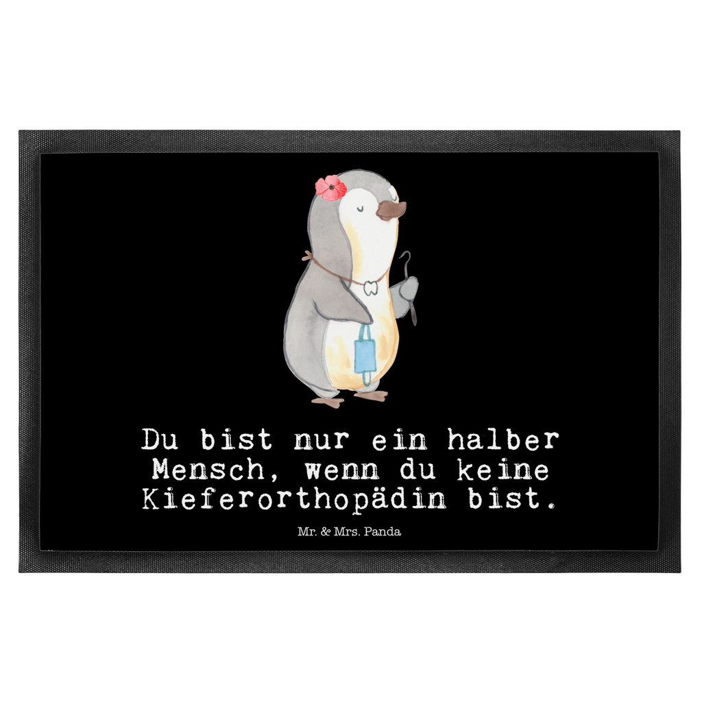 Fußmatte Kieferorthopädin mit Herz  Türvorleger, Schmutzmatte, Fußabtreter, Matte, Schmutzfänger, Fußabstreifer, Schmutzfangmatte, Türmatte, Motivfußmatte,  Haustürmatte, Vorleger  Beruf, Ausbildung, Jubiläum, Abschied, Rente, Kollege, Kollegin, Geschenk, Schenken, Arbeitskollege, Mitarbeiter, Firma, Danke, Dankeschön