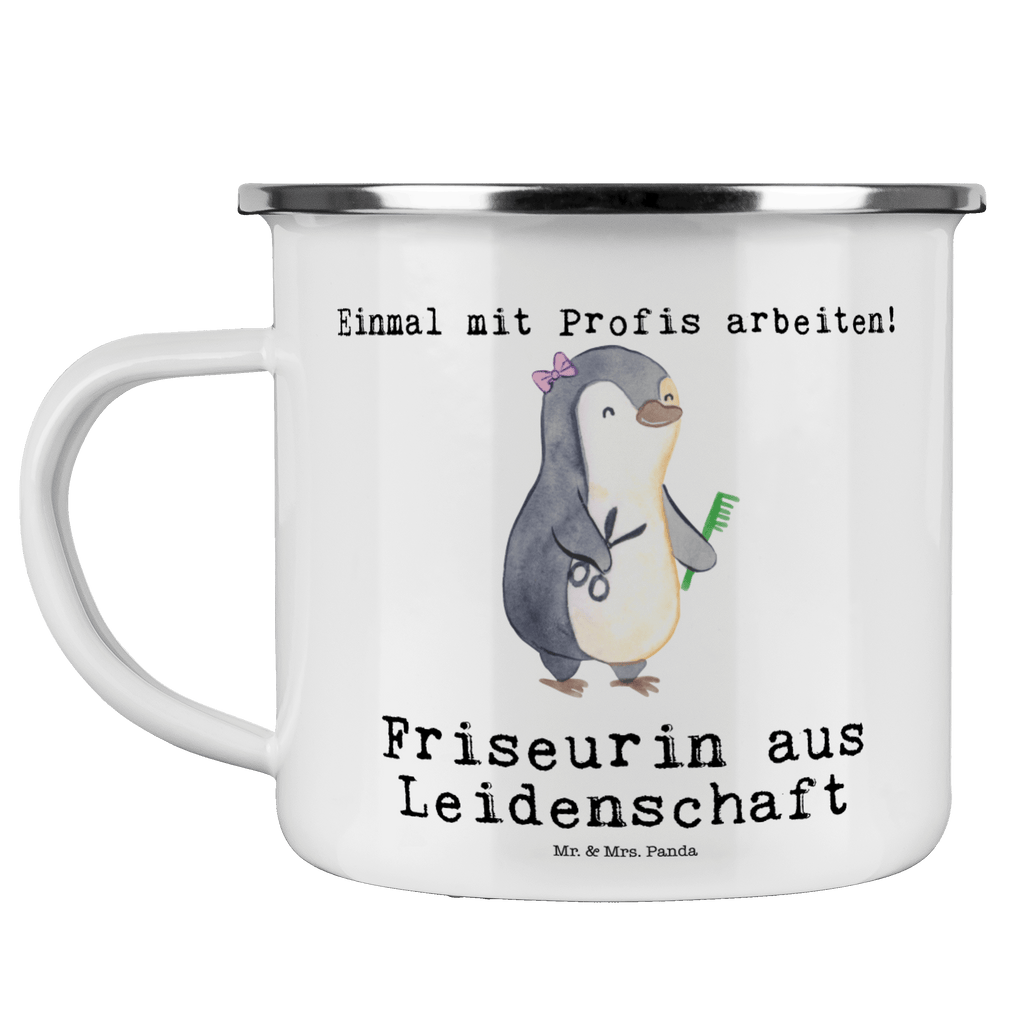 Camping Emaille Tasse Friseurin aus Leidenschaft Campingtasse, Trinkbecher, Metalltasse, Outdoor Tasse, Emaille Trinkbecher, Blechtasse Outdoor, Emaille Campingbecher, Edelstahl Trinkbecher, Metalltasse für Camping, Kaffee Blechtasse, Camping Tasse Metall, Beruf, Ausbildung, Jubiläum, Abschied, Rente, Kollege, Kollegin, Geschenk, Schenken, Arbeitskollege, Mitarbeiter, Firma, Danke, Dankeschön, Frisörin, Haarstylistin, Frisörbesuch, Friseursalon, Eröffnung Friseur
