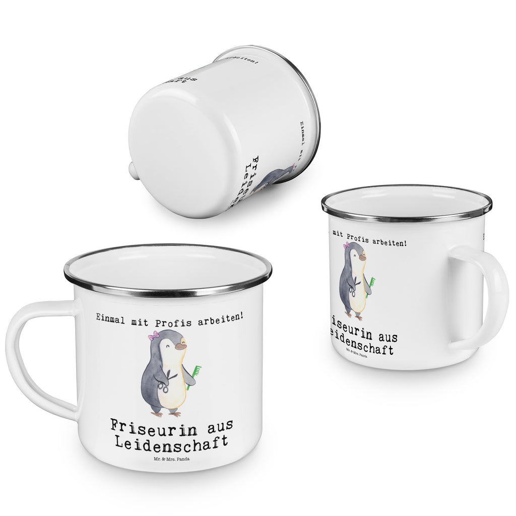 Camping Emaille Tasse Friseurin aus Leidenschaft Campingtasse, Trinkbecher, Metalltasse, Outdoor Tasse, Emaille Trinkbecher, Blechtasse Outdoor, Emaille Campingbecher, Edelstahl Trinkbecher, Metalltasse für Camping, Kaffee Blechtasse, Camping Tasse Metall, Beruf, Ausbildung, Jubiläum, Abschied, Rente, Kollege, Kollegin, Geschenk, Schenken, Arbeitskollege, Mitarbeiter, Firma, Danke, Dankeschön, Frisörin, Haarstylistin, Frisörbesuch, Friseursalon, Eröffnung Friseur