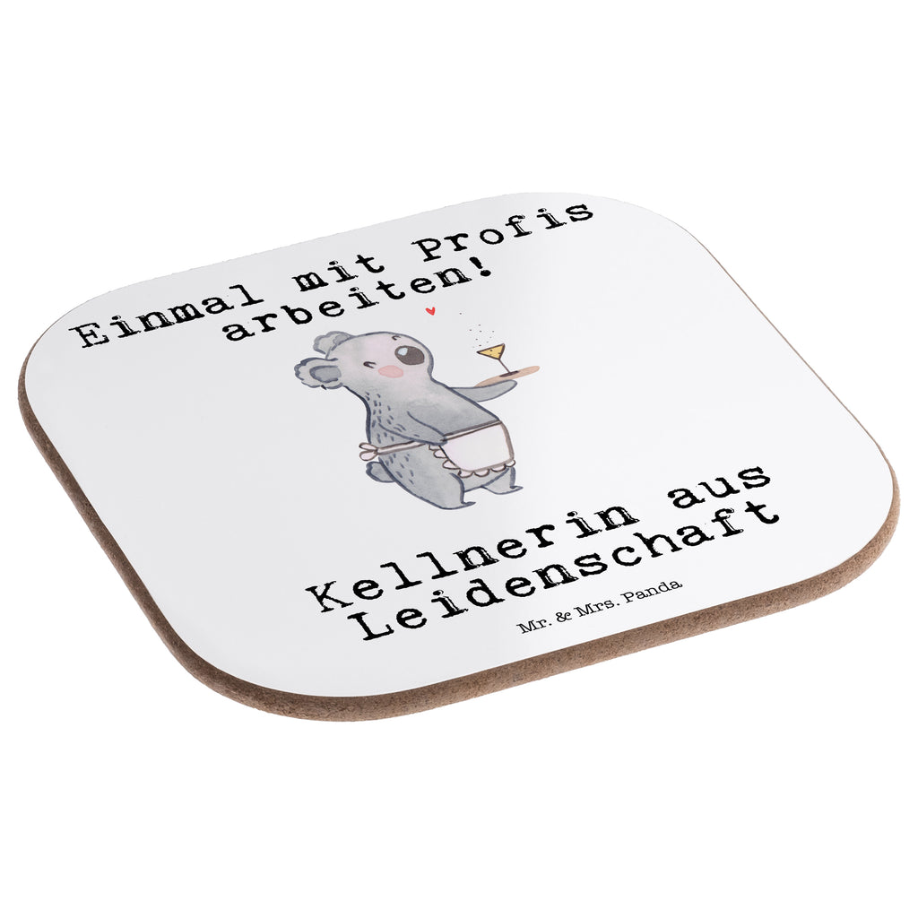 Quadratische Untersetzer Kellnerin aus Leidenschaft Bierdeckel, Glasuntersetzer, Untersetzer Gläser, Getränkeuntersetzer, Beruf, Ausbildung, Jubiläum, Abschied, Rente, Kollege, Kollegin, Geschenk, Schenken, Arbeitskollege, Mitarbeiter, Firma, Danke, Dankeschön, Kellnerin, Servicekraft, Restaurant