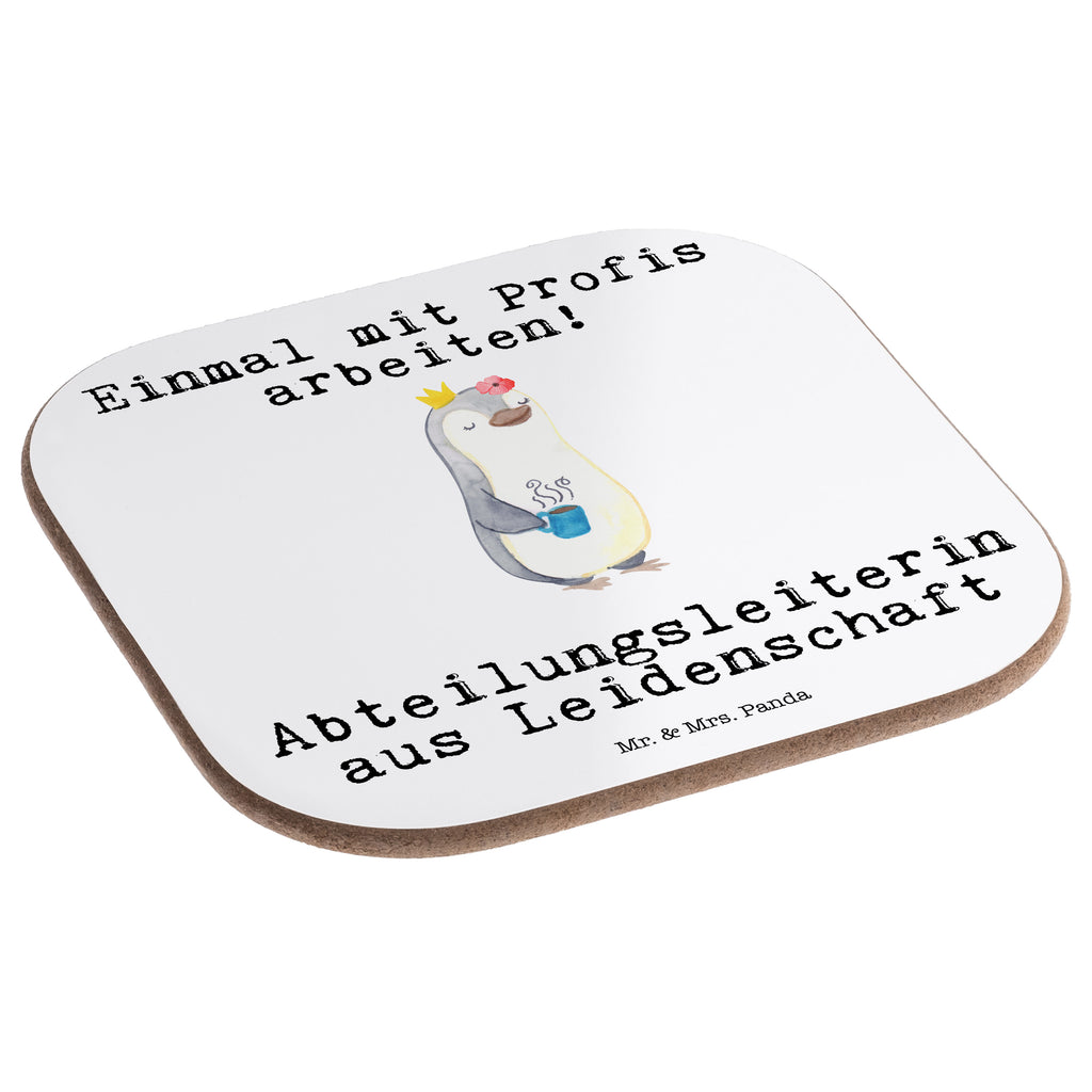 Quadratische Untersetzer Abteilungsleiterin aus Leidenschaft Bierdeckel, Glasuntersetzer, Untersetzer Gläser, Getränkeuntersetzer, Beruf, Ausbildung, Jubiläum, Abschied, Rente, Kollege, Kollegin, Geschenk, Schenken, Arbeitskollege, Mitarbeiter, Firma, Danke, Dankeschön, Abteilungsleiterin, Teamleiterin, Führungskraft