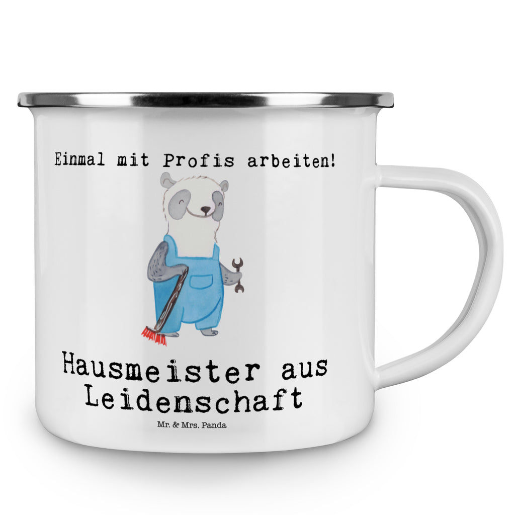 Camping Emaille Tasse Hausmeister aus Leidenschaft Campingtasse, Trinkbecher, Metalltasse, Outdoor Tasse, Emaille Trinkbecher, Blechtasse Outdoor, Emaille Campingbecher, Edelstahl Trinkbecher, Metalltasse für Camping, Kaffee Blechtasse, Camping Tasse Metall, Beruf, Ausbildung, Jubiläum, Abschied, Rente, Kollege, Kollegin, Geschenk, Schenken, Arbeitskollege, Mitarbeiter, Firma, Danke, Dankeschön, Hausmeister, Concierge, Hausverwalter, Facility Manager
