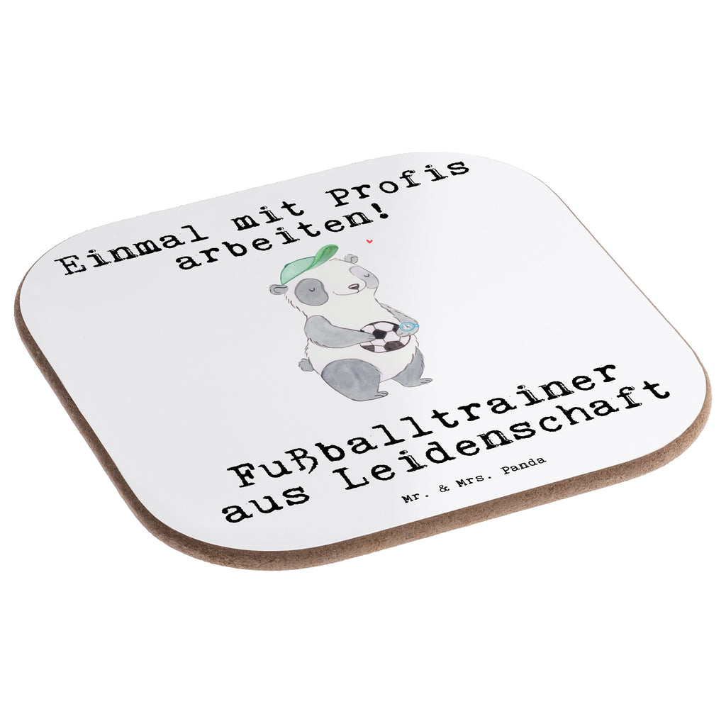 Quadratische Untersetzer Fußballtrainer aus Leidenschaft Bierdeckel, Glasuntersetzer, Untersetzer Gläser, Getränkeuntersetzer, Beruf, Ausbildung, Jubiläum, Abschied, Rente, Kollege, Kollegin, Geschenk, Schenken, Arbeitskollege, Mitarbeiter, Firma, Danke, Dankeschön, Fußballtrainer, Fußballspiel, Glücksbringer, Verein Fußball