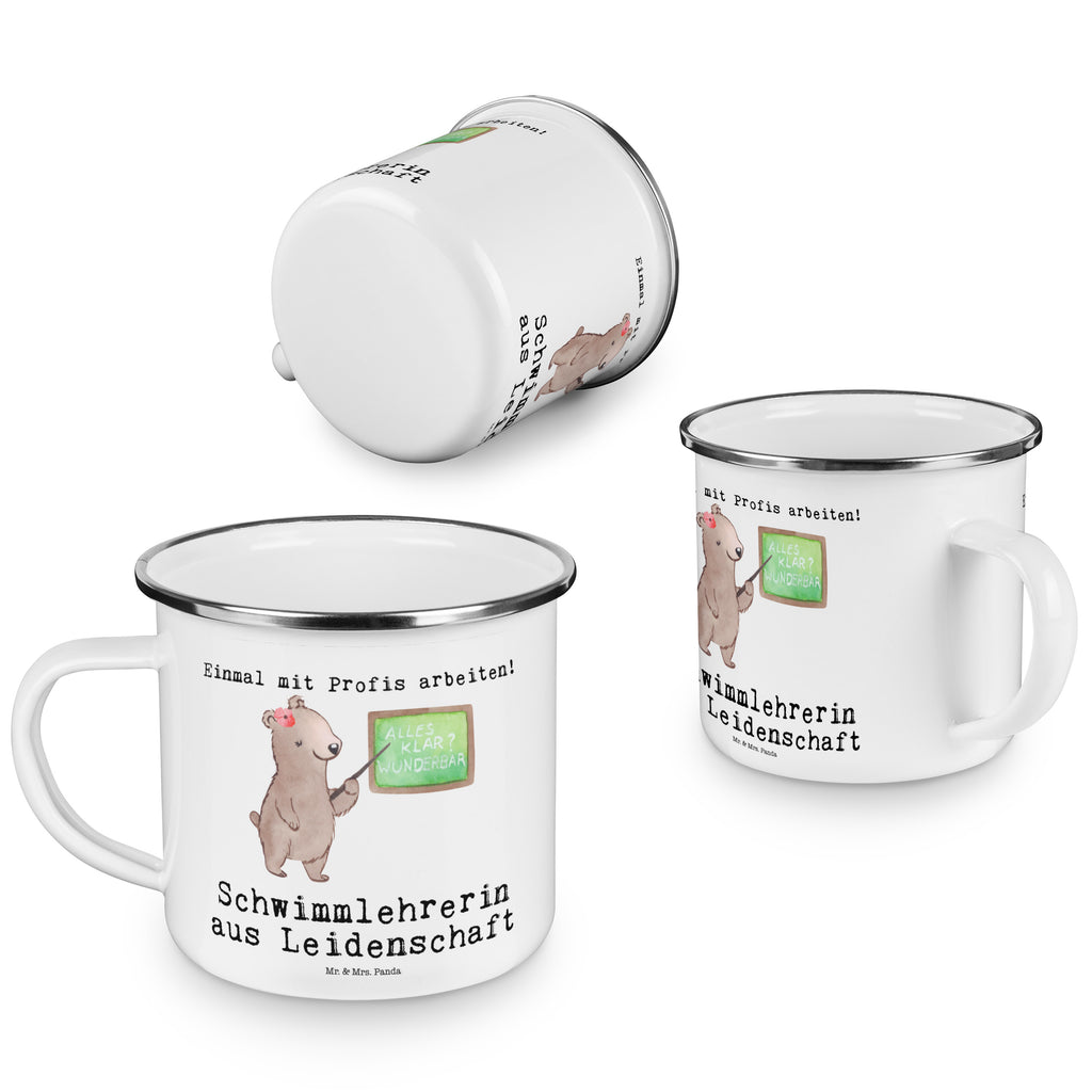 Camping Emaille Tasse Schwimmlehrerin aus Leidenschaft Campingtasse, Trinkbecher, Metalltasse, Outdoor Tasse, Emaille Trinkbecher, Blechtasse Outdoor, Emaille Campingbecher, Edelstahl Trinkbecher, Metalltasse für Camping, Kaffee Blechtasse, Camping Tasse Metall, Beruf, Ausbildung, Jubiläum, Abschied, Rente, Kollege, Kollegin, Geschenk, Schenken, Arbeitskollege, Mitarbeiter, Firma, Danke, Dankeschön, Schwimmlehrerin, Schwimmbad, Schwimmschule, Schwimmverein