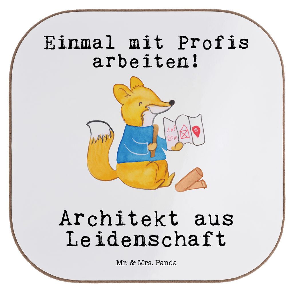 Quadratische Untersetzer Architekt aus Leidenschaft Bierdeckel, Glasuntersetzer, Untersetzer Gläser, Getränkeuntersetzer, Beruf, Ausbildung, Jubiläum, Abschied, Rente, Kollege, Kollegin, Geschenk, Schenken, Arbeitskollege, Mitarbeiter, Firma, Danke, Dankeschön, Architekt, Innenarchitekt, Architekturbüro, Bauarbeiter