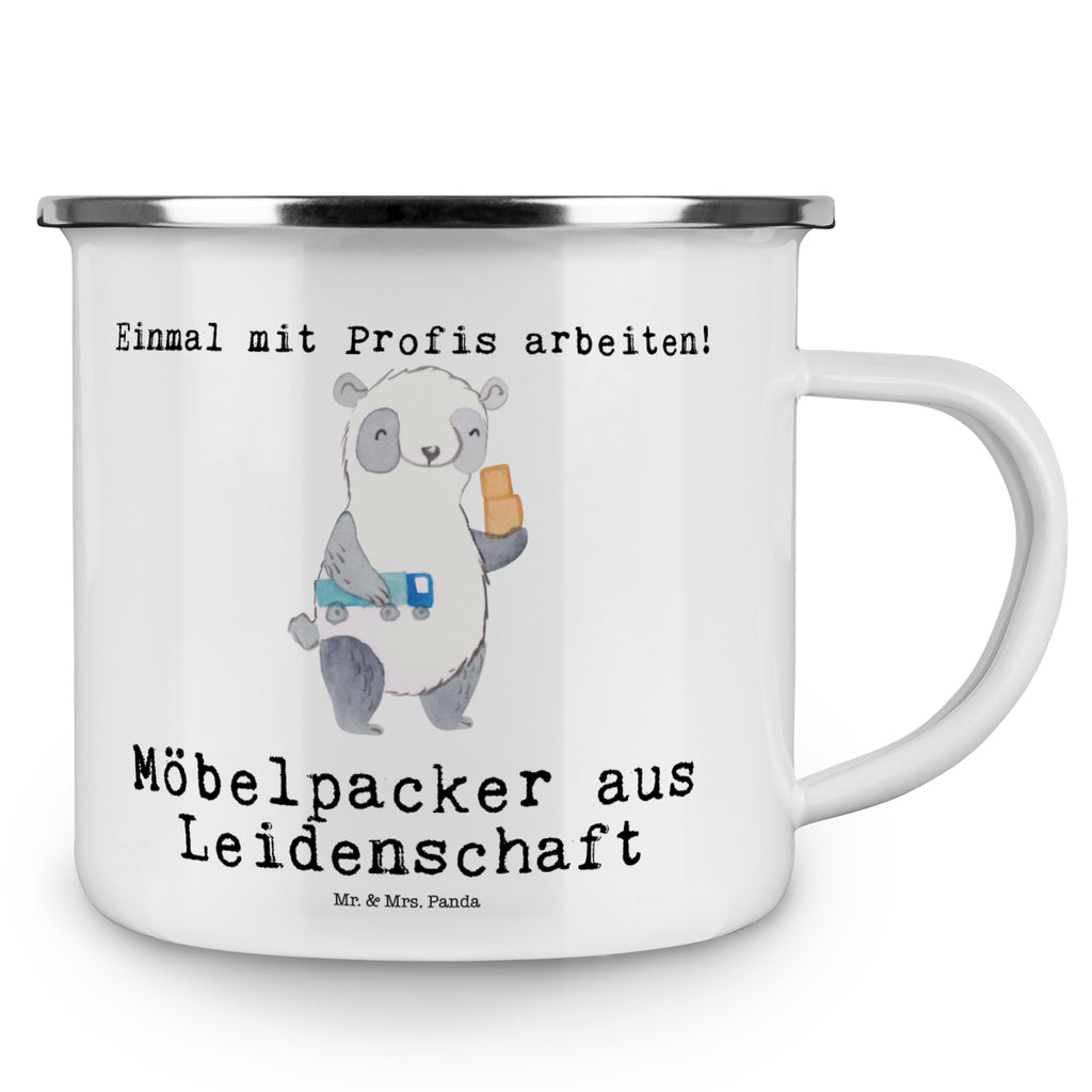 Camping Emaille Tasse Möbelpacker aus Leidenschaft Campingtasse, Trinkbecher, Metalltasse, Outdoor Tasse, Emaille Trinkbecher, Blechtasse Outdoor, Emaille Campingbecher, Edelstahl Trinkbecher, Metalltasse für Camping, Kaffee Blechtasse, Camping Tasse Metall, Beruf, Ausbildung, Jubiläum, Abschied, Rente, Kollege, Kollegin, Geschenk, Schenken, Arbeitskollege, Mitarbeiter, Firma, Danke, Dankeschön, Möbelpacker, Umzugshelfer, Umzugsfirma, Umzugsservice