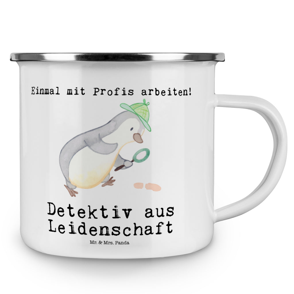 Camping Emaille Tasse Detektiv aus Leidenschaft Campingtasse, Trinkbecher, Metalltasse, Outdoor Tasse, Emaille Trinkbecher, Blechtasse Outdoor, Emaille Campingbecher, Edelstahl Trinkbecher, Metalltasse für Camping, Kaffee Blechtasse, Camping Tasse Metall, Beruf, Ausbildung, Jubiläum, Abschied, Rente, Kollege, Kollegin, Geschenk, Schenken, Arbeitskollege, Mitarbeiter, Firma, Danke, Dankeschön, Detektiv, Ermittler, Agent, Privatdetektei, Berufsdetektiv, Wirtschaftsdetektei, Detektivausbildung, Spurensuche