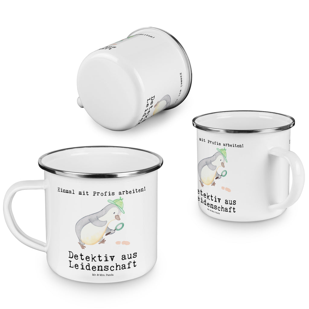 Camping Emaille Tasse Detektiv aus Leidenschaft Campingtasse, Trinkbecher, Metalltasse, Outdoor Tasse, Emaille Trinkbecher, Blechtasse Outdoor, Emaille Campingbecher, Edelstahl Trinkbecher, Metalltasse für Camping, Kaffee Blechtasse, Camping Tasse Metall, Beruf, Ausbildung, Jubiläum, Abschied, Rente, Kollege, Kollegin, Geschenk, Schenken, Arbeitskollege, Mitarbeiter, Firma, Danke, Dankeschön, Detektiv, Ermittler, Agent, Privatdetektei, Berufsdetektiv, Wirtschaftsdetektei, Detektivausbildung, Spurensuche