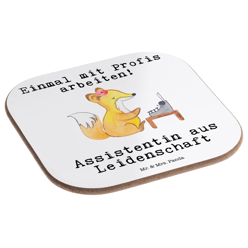 Quadratische Untersetzer Assistentin aus Leidenschaft Bierdeckel, Glasuntersetzer, Untersetzer Gläser, Getränkeuntersetzer, Beruf, Ausbildung, Jubiläum, Abschied, Rente, Kollege, Kollegin, Geschenk, Schenken, Arbeitskollege, Mitarbeiter, Firma, Danke, Dankeschön