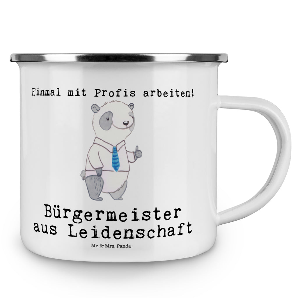 Camping Emaille Tasse Bürgermeister aus Leidenschaft Campingtasse, Trinkbecher, Metalltasse, Outdoor Tasse, Emaille Trinkbecher, Blechtasse Outdoor, Emaille Campingbecher, Edelstahl Trinkbecher, Metalltasse für Camping, Kaffee Blechtasse, Camping Tasse Metall, Beruf, Ausbildung, Jubiläum, Abschied, Rente, Kollege, Kollegin, Geschenk, Schenken, Arbeitskollege, Mitarbeiter, Firma, Danke, Dankeschön, Bürgermeister Geschenk zum Amtsantritt, Amtseinführung, Bürgermeisterwahl, Stadt, Gemeinde, Wahlen, Oberbürgermeister, Rathaus
