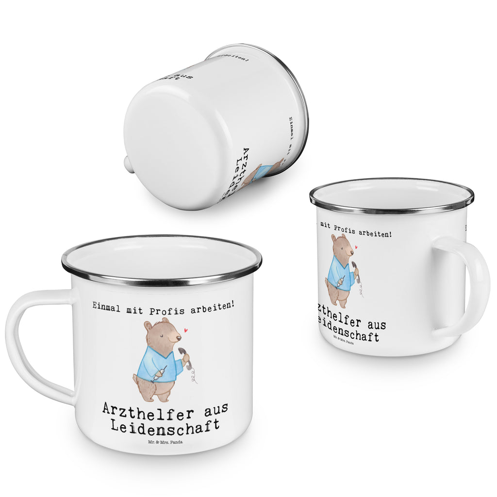Camping Emaille Tasse Arzthelfer aus Leidenschaft Campingtasse, Trinkbecher, Metalltasse, Outdoor Tasse, Emaille Trinkbecher, Blechtasse Outdoor, Emaille Campingbecher, Edelstahl Trinkbecher, Metalltasse für Camping, Kaffee Blechtasse, Camping Tasse Metall, Beruf, Ausbildung, Jubiläum, Abschied, Rente, Kollege, Kollegin, Geschenk, Schenken, Arbeitskollege, Mitarbeiter, Firma, Danke, Dankeschön, Arzthelfer, Medizinischer Fachangestellter