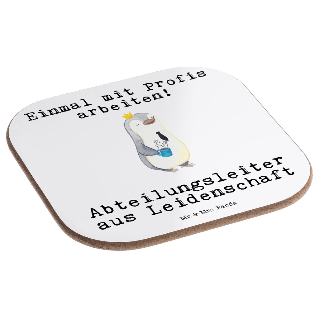 Quadratische Untersetzer Abteilungsleiter aus Leidenschaft Bierdeckel, Glasuntersetzer, Untersetzer Gläser, Getränkeuntersetzer, Beruf, Ausbildung, Jubiläum, Abschied, Rente, Kollege, Kollegin, Geschenk, Schenken, Arbeitskollege, Mitarbeiter, Firma, Danke, Dankeschön, Abteilungsleiter, Teamleiter, Führungskraft