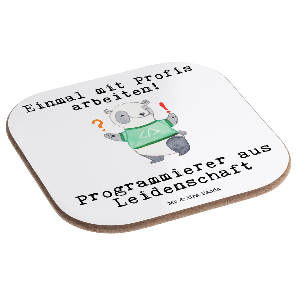 Quadratische Untersetzer Programmierer aus Leidenschaft Bierdeckel, Glasuntersetzer, Untersetzer Gläser, Getränkeuntersetzer, Beruf, Ausbildung, Jubiläum, Abschied, Rente, Kollege, Kollegin, Geschenk, Schenken, Arbeitskollege, Mitarbeiter, Firma, Danke, Dankeschön, Programmierer, Softwareingenieur, Softwarentwickler, Computerfreak, Datenverarbeiter, Computerfachmann, IT-Spezialist, Nerd