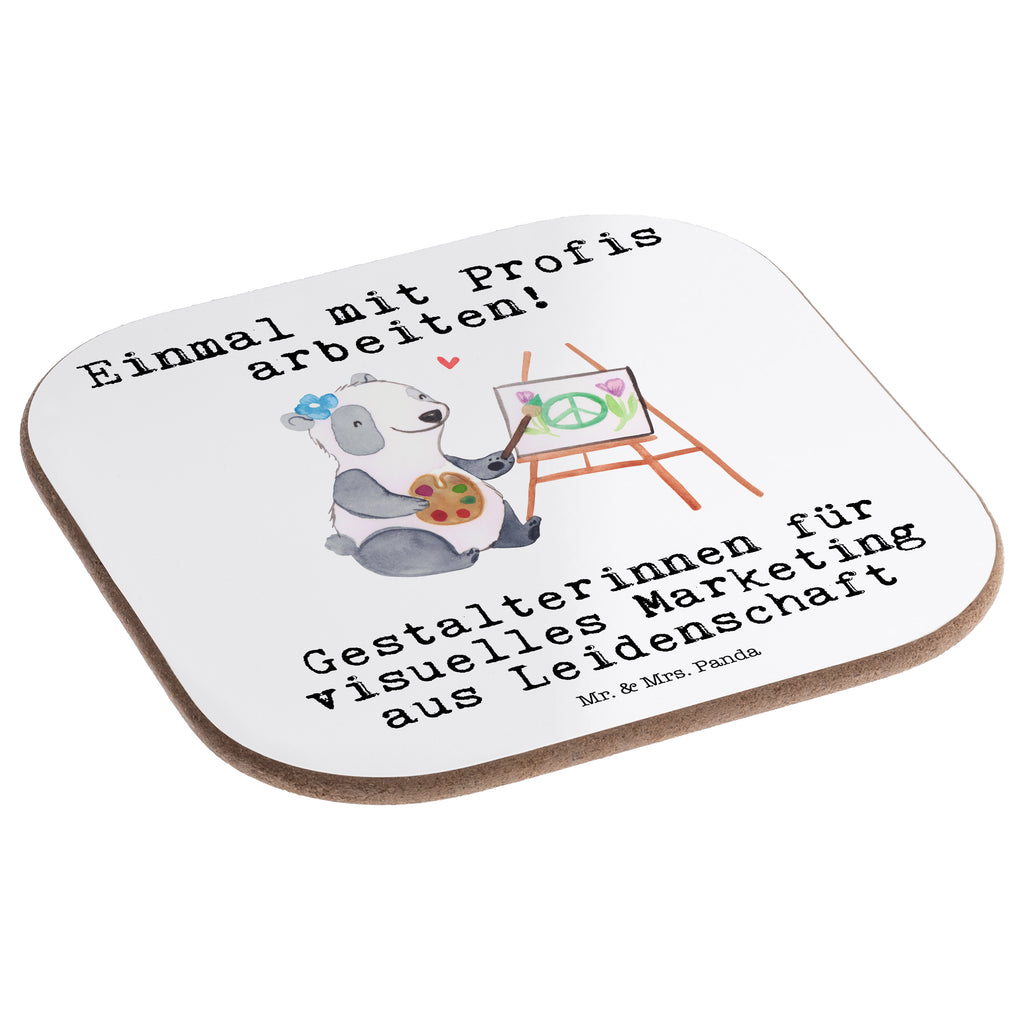 Quadratische Untersetzer Gestalterinnen für visuelles Marketing aus Leidenschaft Bierdeckel, Glasuntersetzer, Untersetzer Gläser, Getränkeuntersetzer, Beruf, Ausbildung, Jubiläum, Abschied, Rente, Kollege, Kollegin, Geschenk, Schenken, Arbeitskollege, Mitarbeiter, Firma, Danke, Dankeschön