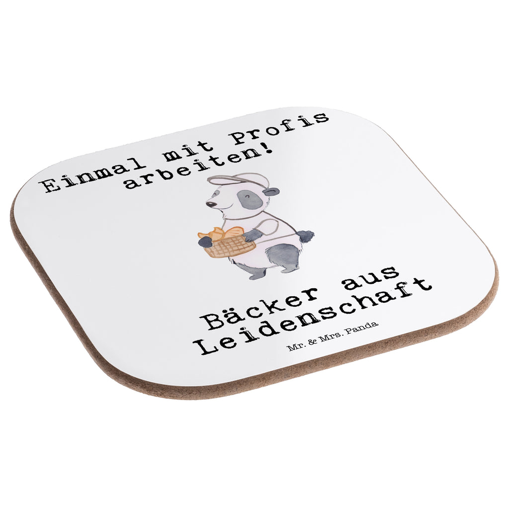 Quadratische Untersetzer Bäcker aus Leidenschaft Bierdeckel, Glasuntersetzer, Untersetzer Gläser, Getränkeuntersetzer, Beruf, Ausbildung, Jubiläum, Abschied, Rente, Kollege, Kollegin, Geschenk, Schenken, Arbeitskollege, Mitarbeiter, Firma, Danke, Dankeschön, Bäcker, Konditor, Brotbäcker, Bäckerei, Backstube, Bäckerladen, Brotmanufaktur