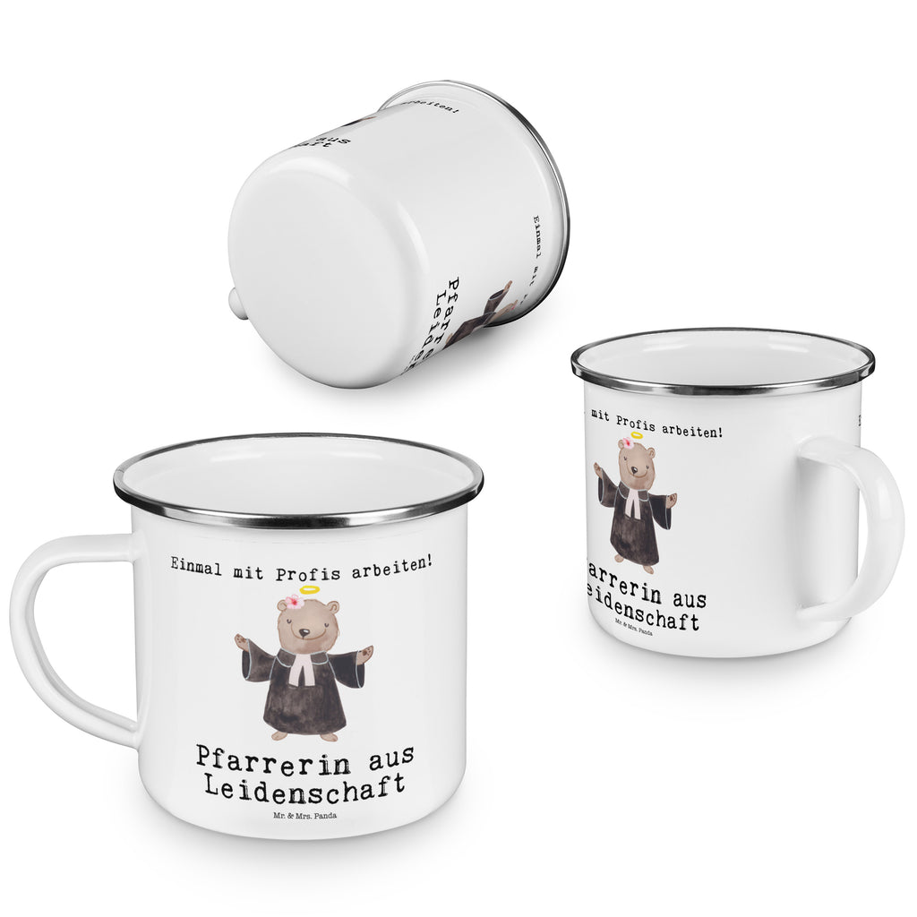 Camping Emaille Tasse Pfarrerin aus Leidenschaft Campingtasse, Trinkbecher, Metalltasse, Outdoor Tasse, Emaille Trinkbecher, Blechtasse Outdoor, Emaille Campingbecher, Edelstahl Trinkbecher, Metalltasse für Camping, Kaffee Blechtasse, Camping Tasse Metall, Beruf, Ausbildung, Jubiläum, Abschied, Rente, Kollege, Kollegin, Geschenk, Schenken, Arbeitskollege, Mitarbeiter, Firma, Danke, Dankeschön, Pastorin, Dienerin Gottes<br />Geistliche, Pfarrerin, Predigerin<br />Priesterin, Theologin, Kirche