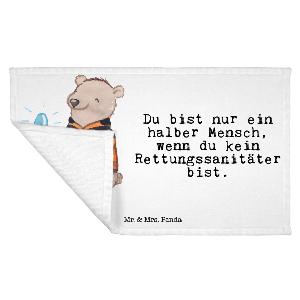 Gäste Handtuch Rettungssanitäter mit Herz Gästetuch, Reisehandtuch, Sport Handtuch, Frottier, Kinder Handtuch, Beruf, Ausbildung, Jubiläum, Abschied, Rente, Kollege, Kollegin, Geschenk, Schenken, Arbeitskollege, Mitarbeiter, Firma, Danke, Dankeschön