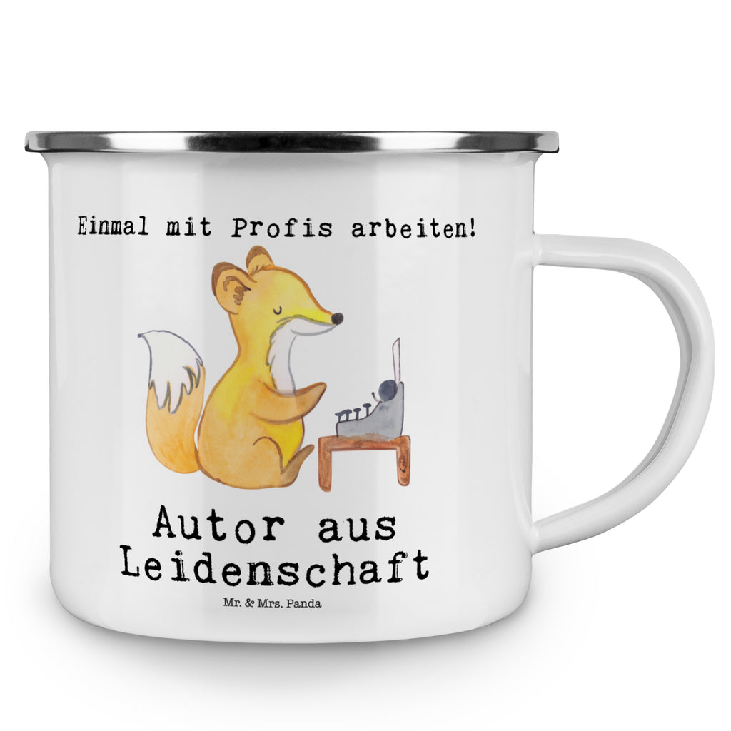 Camping Emaille Tasse Autor aus Leidenschaft Campingtasse, Trinkbecher, Metalltasse, Outdoor Tasse, Emaille Trinkbecher, Blechtasse Outdoor, Emaille Campingbecher, Edelstahl Trinkbecher, Metalltasse für Camping, Kaffee Blechtasse, Camping Tasse Metall, Beruf, Ausbildung, Jubiläum, Abschied, Rente, Kollege, Kollegin, Geschenk, Schenken, Arbeitskollege, Mitarbeiter, Firma, Danke, Dankeschön, Autor, Buchveröffentlichung, Schriftsteller, Verlag, Geschichtenschreiber, Hobbyautor