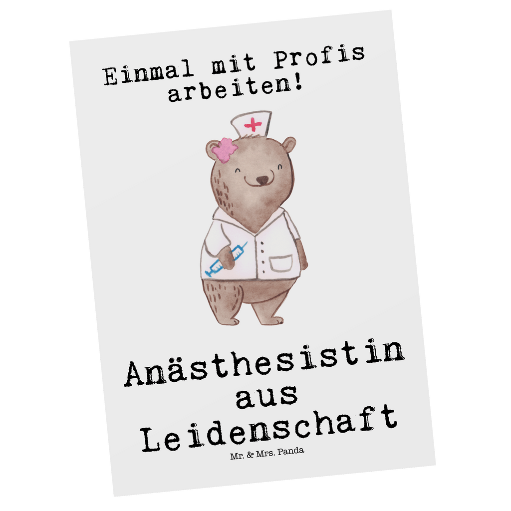 Postkarte Anästhesistin aus Leidenschaft Geschenkkarte, Grußkarte, Karte, Einladung, Ansichtskarte, Geburtstagskarte, Einladungskarte, Dankeskarte, Beruf, Ausbildung, Jubiläum, Abschied, Rente, Kollege, Kollegin, Geschenk, Schenken, Arbeitskollege, Mitarbeiter, Firma, Danke, Dankeschön, Anästhesistin, Narkoseärztin, Anästhesie, Krankenhaus, Studium