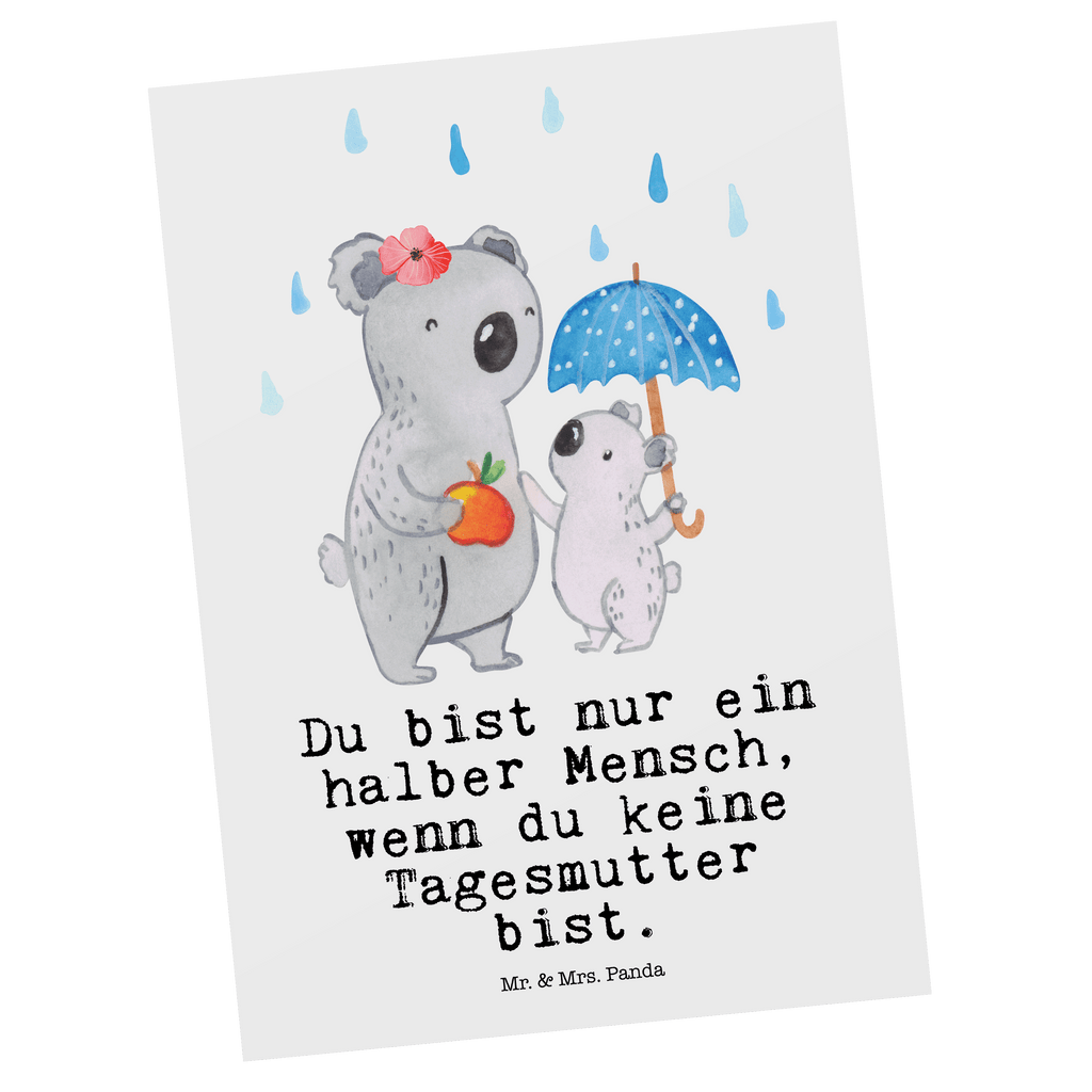 Postkarte Tagesmutter mit Herz Geschenkkarte, Grußkarte, Karte, Einladung, Ansichtskarte, Geburtstagskarte, Einladungskarte, Dankeskarte, Beruf, Ausbildung, Jubiläum, Abschied, Rente, Kollege, Kollegin, Geschenk, Schenken, Arbeitskollege, Mitarbeiter, Firma, Danke, Dankeschön