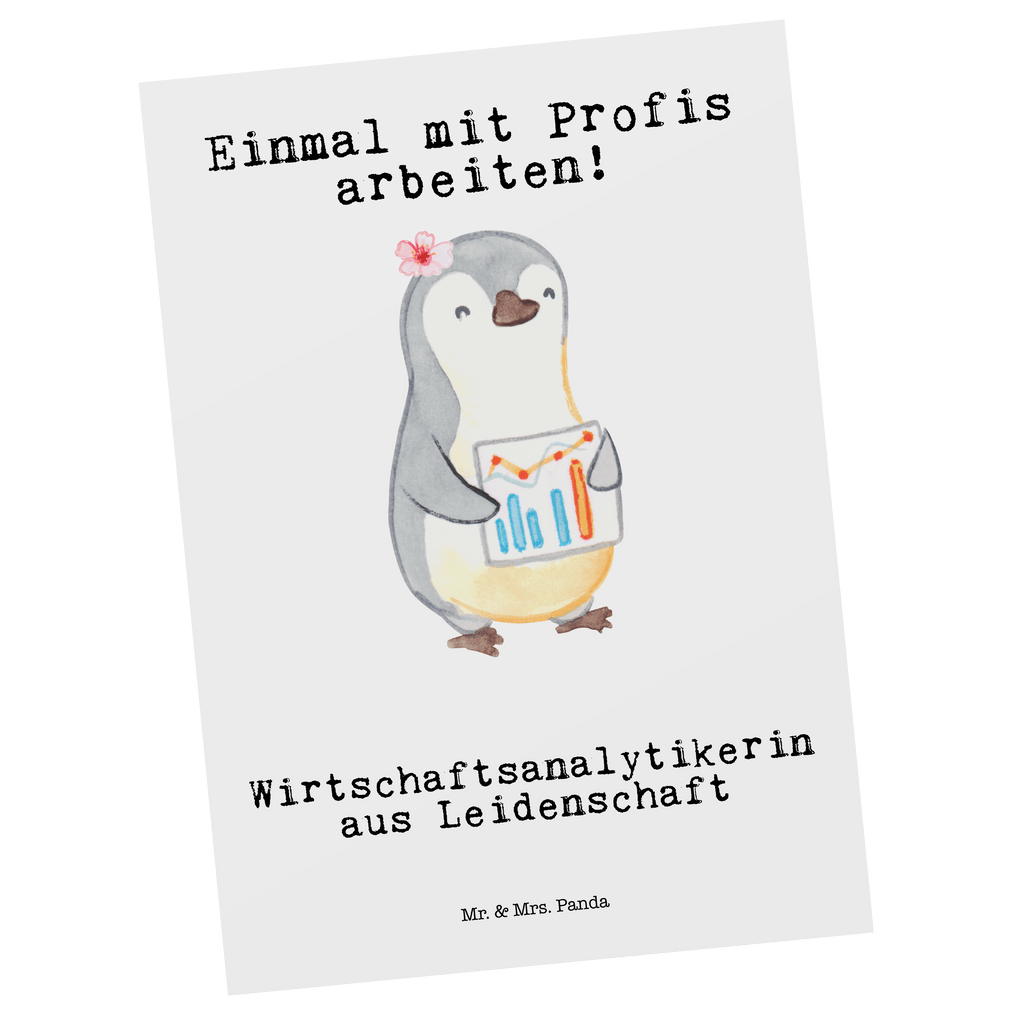 Postkarte Wirtschaftsanalytikerin aus Leidenschaft Geschenkkarte, Grußkarte, Karte, Einladung, Ansichtskarte, Geburtstagskarte, Einladungskarte, Beruf, Ausbildung, Jubiläum, Abschied, Rente, Kollege, Kollegin, Geschenk, Schenken, Arbeitskollege, Mitarbeiter, Firma, Danke, Dankeschön
