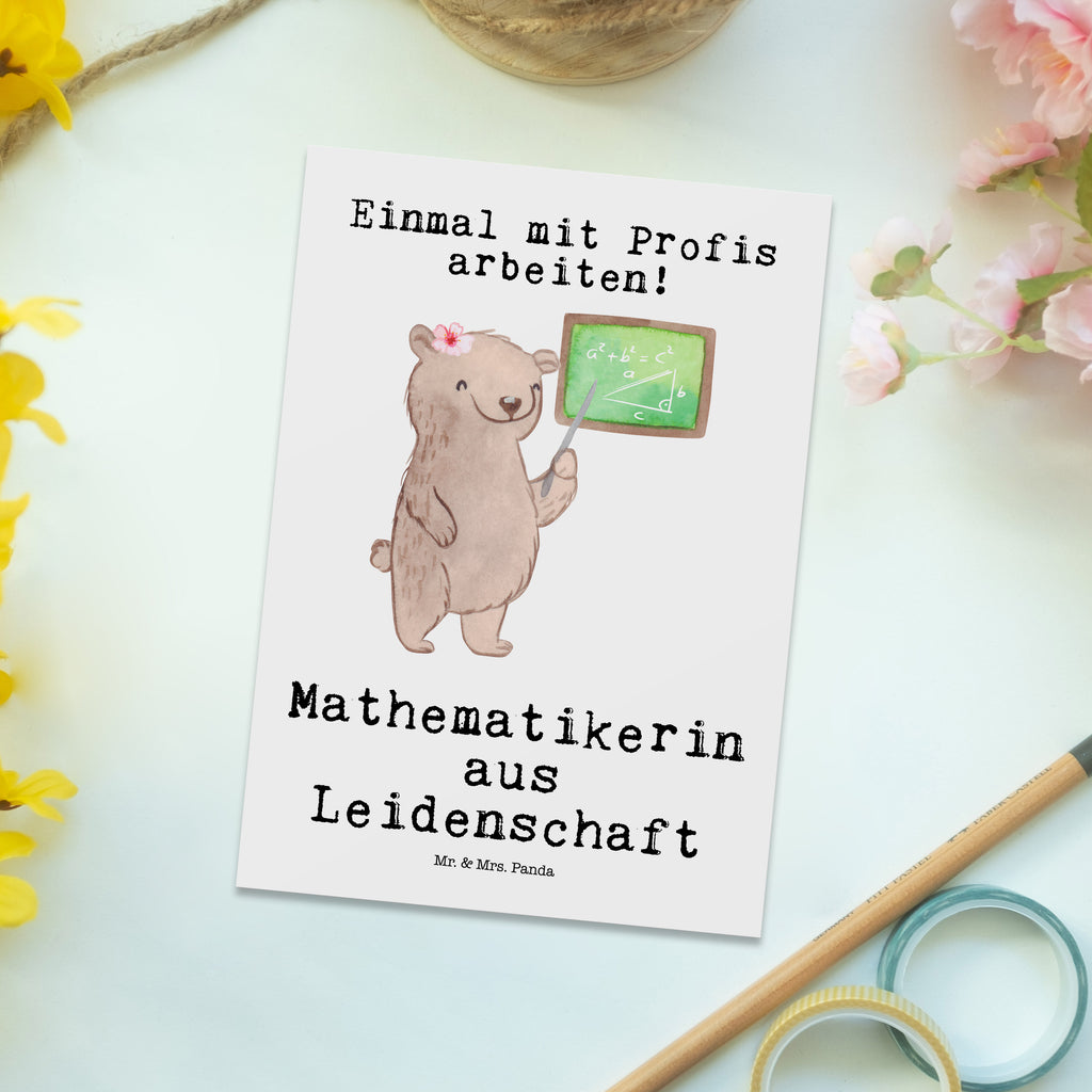 Postkarte Mathematikerin aus Leidenschaft Geschenkkarte, Grußkarte, Karte, Einladung, Ansichtskarte, Geburtstagskarte, Einladungskarte, Dankeskarte, Beruf, Ausbildung, Jubiläum, Abschied, Rente, Kollege, Kollegin, Geschenk, Schenken, Arbeitskollege, Mitarbeiter, Firma, Danke, Dankeschön, Mathematikerin, Mathematik Studium, Studentin Mathe, Bachelor, Master, Rechenkünstlerin, Zahlenmensch