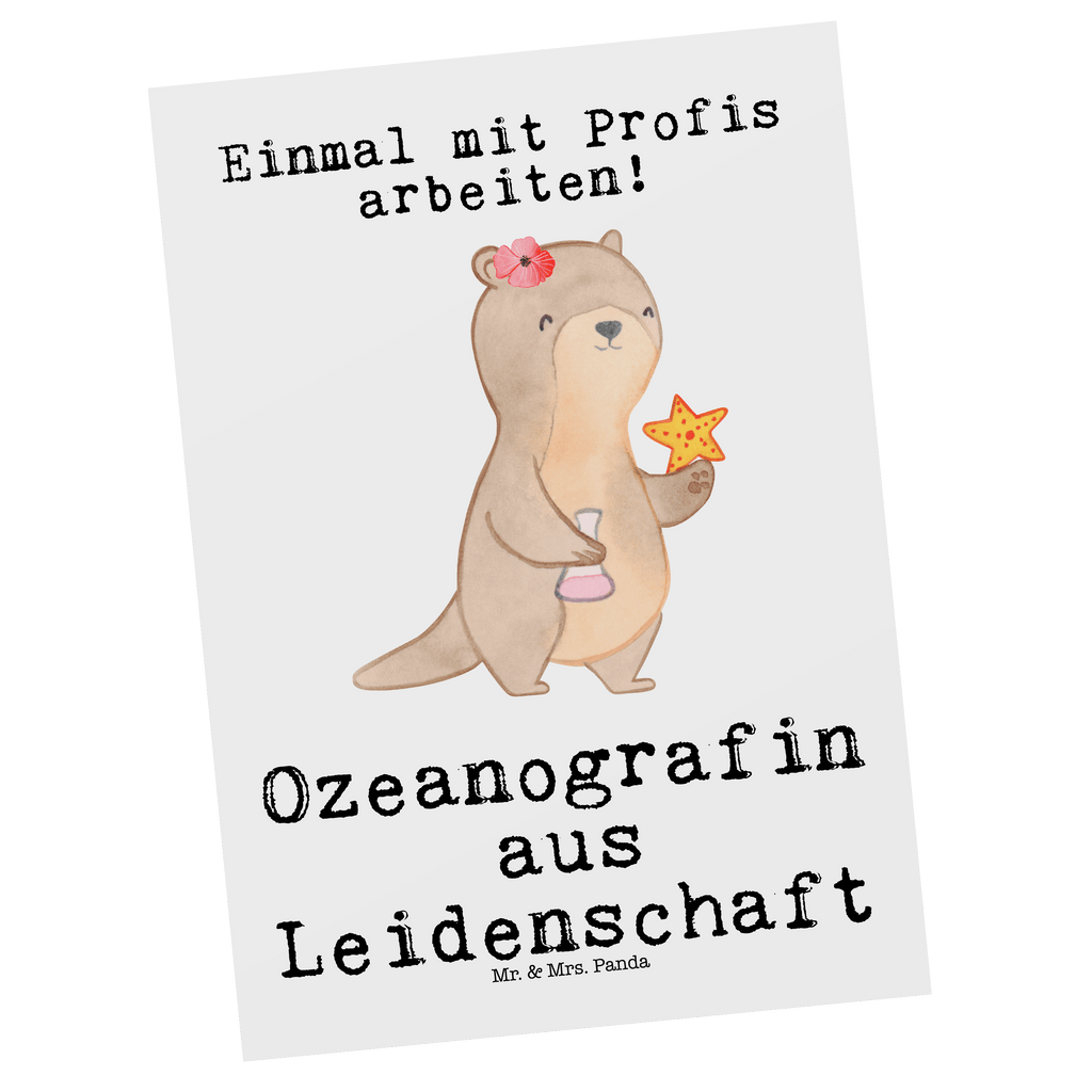Postkarte Ozeanografin aus Leidenschaft Geschenkkarte, Grußkarte, Karte, Einladung, Ansichtskarte, Geburtstagskarte, Einladungskarte, Beruf, Ausbildung, Jubiläum, Abschied, Rente, Kollege, Kollegin, Geschenk, Schenken, Arbeitskollege, Mitarbeiter, Firma, Danke, Dankeschön, Ozeanografin, Meeresbiologe, Meereskundler, Naturwissenschaftler, Meeresforscher, maritime Forschung, Studium