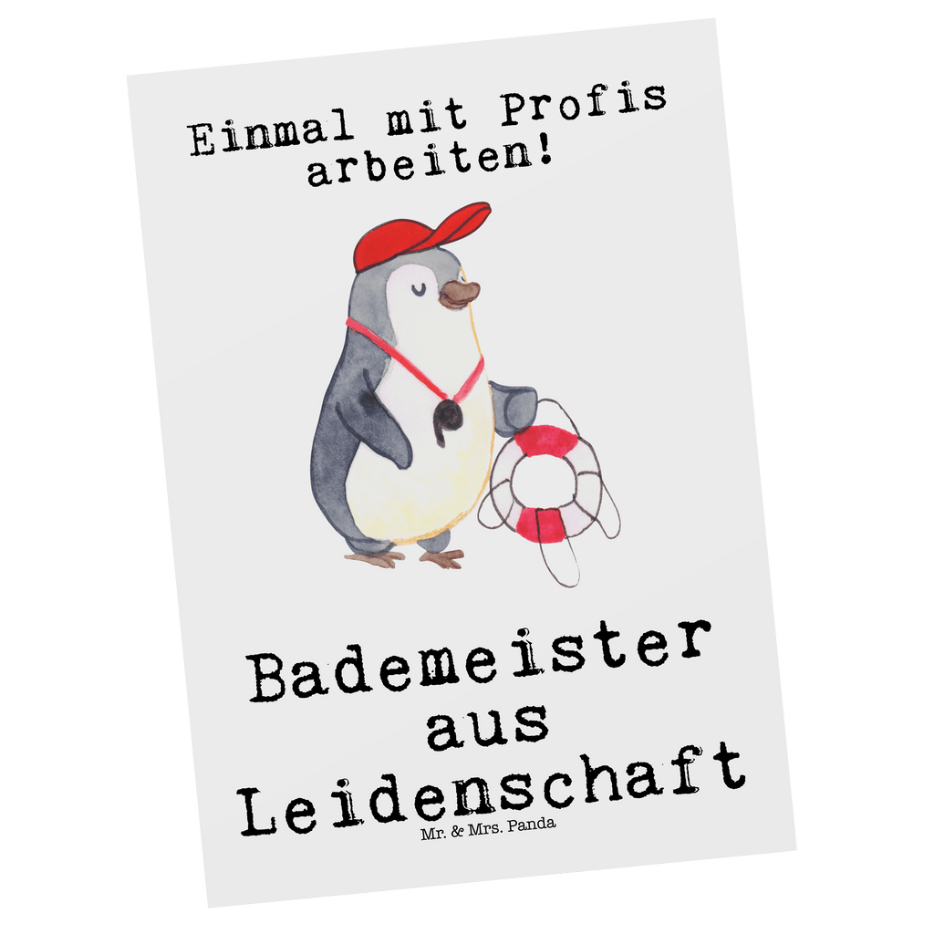Postkarte Bademeister aus Leidenschaft Geschenkkarte, Grußkarte, Karte, Einladung, Ansichtskarte, Geburtstagskarte, Einladungskarte, Dankeskarte, Beruf, Ausbildung, Jubiläum, Abschied, Rente, Kollege, Kollegin, Geschenk, Schenken, Arbeitskollege, Mitarbeiter, Firma, Danke, Dankeschön, Bademeister, Rettungsschwimmer, Schwimmmeister, Schwimmbad, Freibad, Badeanstalt, Schwimmverein, Schwimmschule