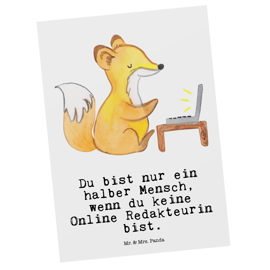 Postkarte Online Redakteurin mit Herz Geschenkkarte, Grußkarte, Karte, Einladung, Ansichtskarte, Geburtstagskarte, Einladungskarte, Dankeskarte, Beruf, Ausbildung, Jubiläum, Abschied, Rente, Kollege, Kollegin, Geschenk, Schenken, Arbeitskollege, Mitarbeiter, Firma, Danke, Dankeschön