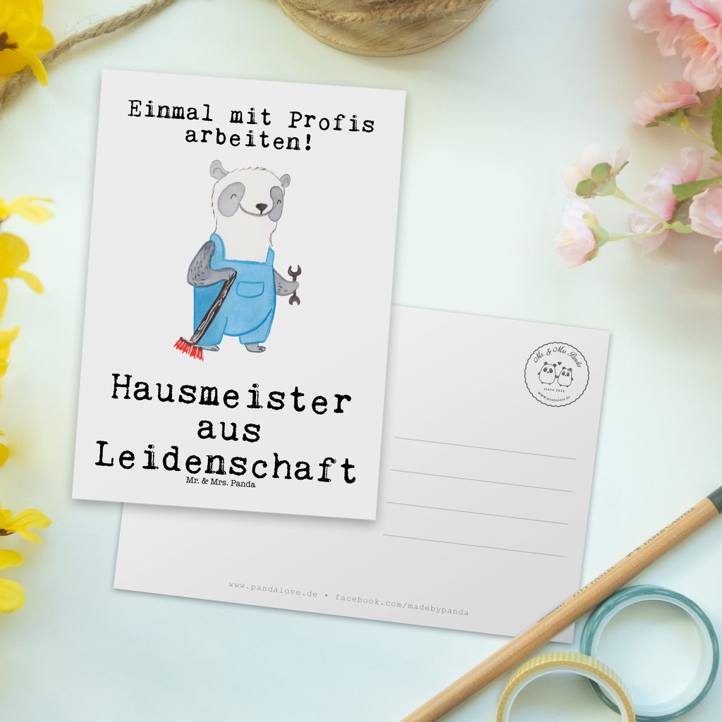 Postkarte Hausmeister aus Leidenschaft Geschenkkarte, Grußkarte, Karte, Einladung, Ansichtskarte, Geburtstagskarte, Einladungskarte, Dankeskarte, Beruf, Ausbildung, Jubiläum, Abschied, Rente, Kollege, Kollegin, Geschenk, Schenken, Arbeitskollege, Mitarbeiter, Firma, Danke, Dankeschön, Hausmeister, Concierge, Hausverwalter, Facility Manager