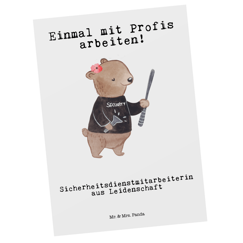 Postkarte Sicherheitsdienstmitarbeiterin aus Leidenschaft Geschenkkarte, Grußkarte, Karte, Einladung, Ansichtskarte, Geburtstagskarte, Einladungskarte, Beruf, Ausbildung, Jubiläum, Abschied, Rente, Kollege, Kollegin, Geschenk, Schenken, Arbeitskollege, Mitarbeiter, Firma, Danke, Dankeschön