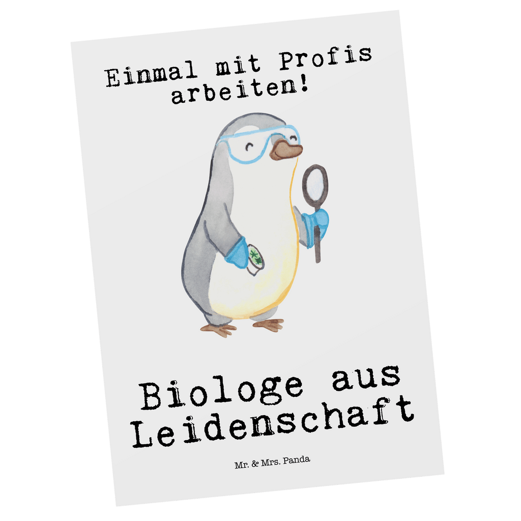 Postkarte Biologe aus Leidenschaft Geschenkkarte, Grußkarte, Karte, Einladung, Ansichtskarte, Geburtstagskarte, Einladungskarte, Dankeskarte, Beruf, Ausbildung, Jubiläum, Abschied, Rente, Kollege, Kollegin, Geschenk, Schenken, Arbeitskollege, Mitarbeiter, Firma, Danke, Dankeschön, Biologe, Biologie, Naturwissenschaftler, Labor, Studium, Bachelor, Master