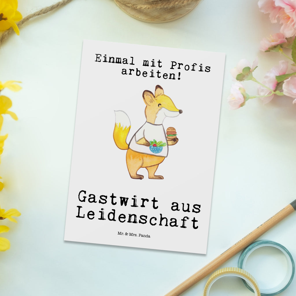 Postkarte Gastwirt aus Leidenschaft Geschenkkarte, Grußkarte, Karte, Einladung, Ansichtskarte, Geburtstagskarte, Einladungskarte, Dankeskarte, Beruf, Ausbildung, Jubiläum, Abschied, Rente, Kollege, Kollegin, Geschenk, Schenken, Arbeitskollege, Mitarbeiter, Firma, Danke, Dankeschön, Kneipenwirt, Gastwirt, Gaststätte, Kneipe, Eröffnung, Barkeeper, Bartender, Rum, Bar