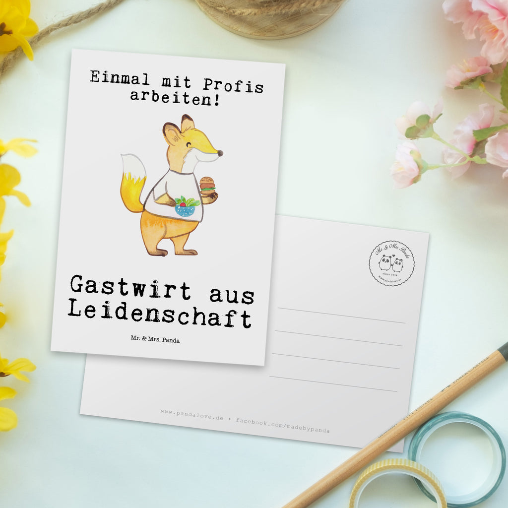 Postkarte Gastwirt aus Leidenschaft Geschenkkarte, Grußkarte, Karte, Einladung, Ansichtskarte, Geburtstagskarte, Einladungskarte, Dankeskarte, Beruf, Ausbildung, Jubiläum, Abschied, Rente, Kollege, Kollegin, Geschenk, Schenken, Arbeitskollege, Mitarbeiter, Firma, Danke, Dankeschön, Kneipenwirt, Gastwirt, Gaststätte, Kneipe, Eröffnung, Barkeeper, Bartender, Rum, Bar