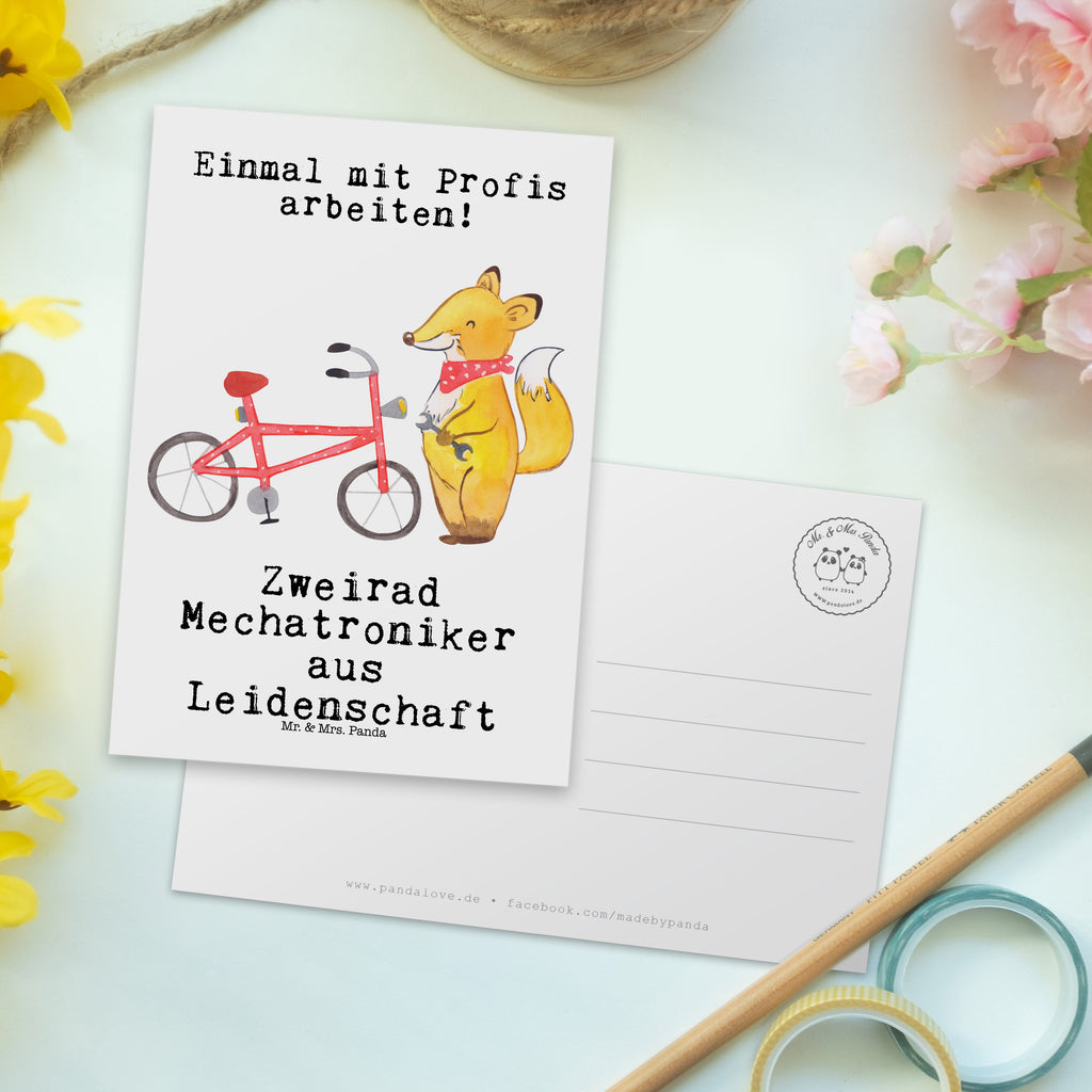 Postkarte Zweirad Mechatroniker aus Leidenschaft Geschenkkarte, Grußkarte, Karte, Einladung, Ansichtskarte, Geburtstagskarte, Einladungskarte, Dankeskarte, Beruf, Ausbildung, Jubiläum, Abschied, Rente, Kollege, Kollegin, Geschenk, Schenken, Arbeitskollege, Mitarbeiter, Firma, Danke, Dankeschön