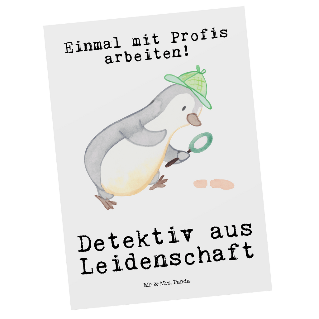 Postkarte Detektiv aus Leidenschaft Geschenkkarte, Grußkarte, Karte, Einladung, Ansichtskarte, Geburtstagskarte, Einladungskarte, Dankeskarte, Beruf, Ausbildung, Jubiläum, Abschied, Rente, Kollege, Kollegin, Geschenk, Schenken, Arbeitskollege, Mitarbeiter, Firma, Danke, Dankeschön, Detektiv, Ermittler, Agent, Privatdetektei, Berufsdetektiv, Wirtschaftsdetektei, Detektivausbildung, Spurensuche
