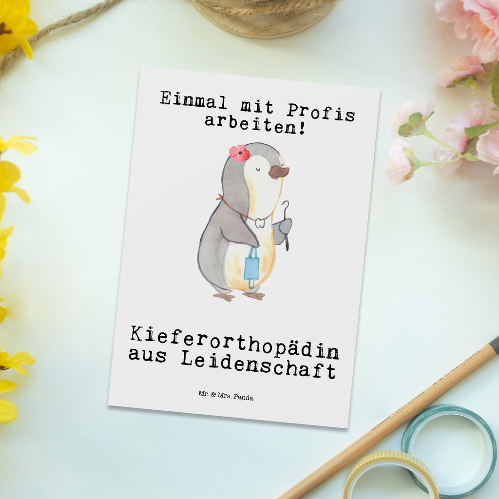 Postkarte Kieferorthopädin aus Leidenschaft Geschenkkarte, Grußkarte, Karte, Einladung, Ansichtskarte, Geburtstagskarte, Einladungskarte, Dankeskarte, Beruf, Ausbildung, Jubiläum, Abschied, Rente, Kollege, Kollegin, Geschenk, Schenken, Arbeitskollege, Mitarbeiter, Firma, Danke, Dankeschön