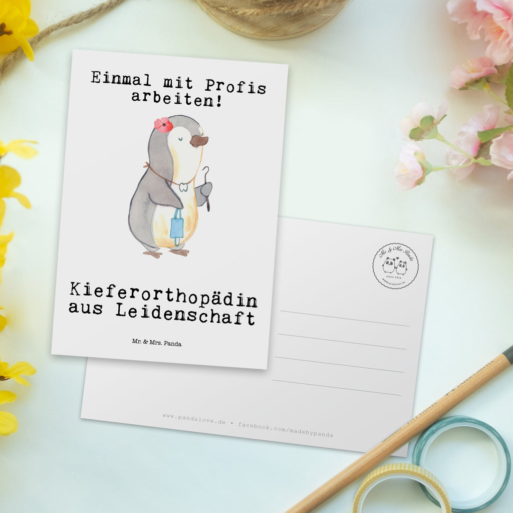 Postkarte Kieferorthopädin aus Leidenschaft Geschenkkarte, Grußkarte, Karte, Einladung, Ansichtskarte, Geburtstagskarte, Einladungskarte, Dankeskarte, Beruf, Ausbildung, Jubiläum, Abschied, Rente, Kollege, Kollegin, Geschenk, Schenken, Arbeitskollege, Mitarbeiter, Firma, Danke, Dankeschön